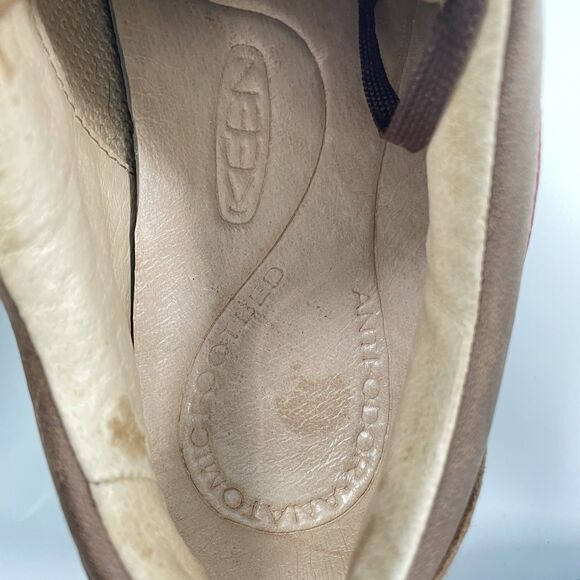 Keen Toyah Shoes Womens Brown Leather Lace Up Hiking Casual Walking Size 10.5 - Picture 9 of 10